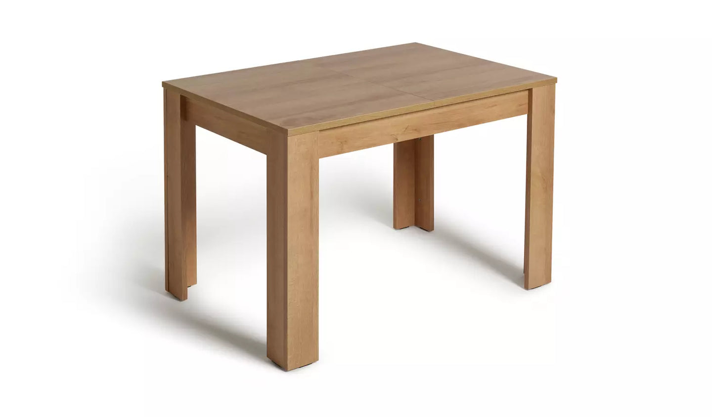 Miami Extending 4 - 6 Seater Table - Oak Effect